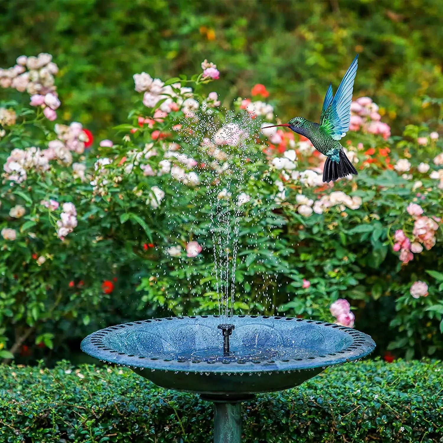 Solar Water Fountain Pool Pond Waterfall Fountain Garden Decoration Outdoor Bird Bath Solar Powered Floating Water Pump